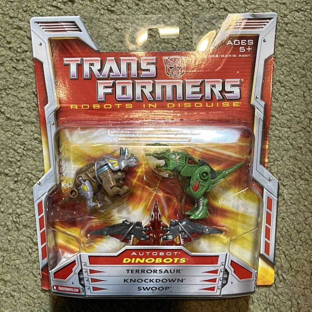 2006 Transformers Classics Dinobot Team Mini-Con Knockdown Terrorsaur Swoop Moc!